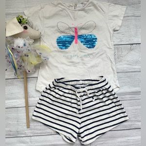 Zara BabyGirl T-shirt and shorts bundle